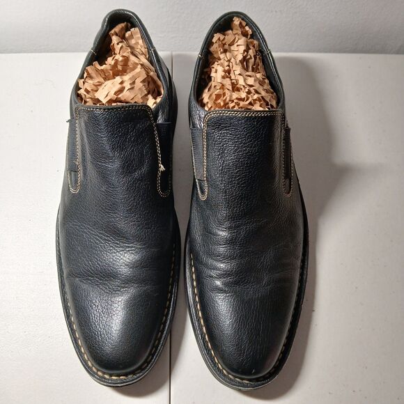 Cole Haan Men\'s Black Leather Slip On Dress Loafers Size 9M C03507